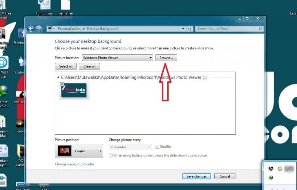 Cara Mengganti wallpaper laptop windows 7