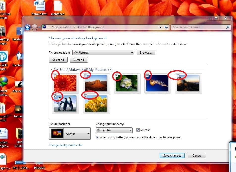 Cara Mengganti wallpaper laptop windows 7