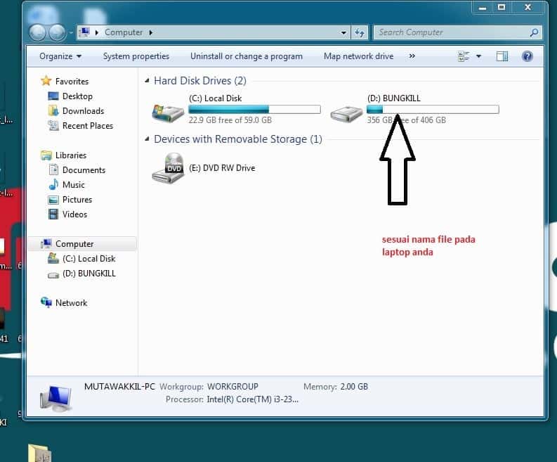 Cara Mengganti wallpaper laptop windows 7