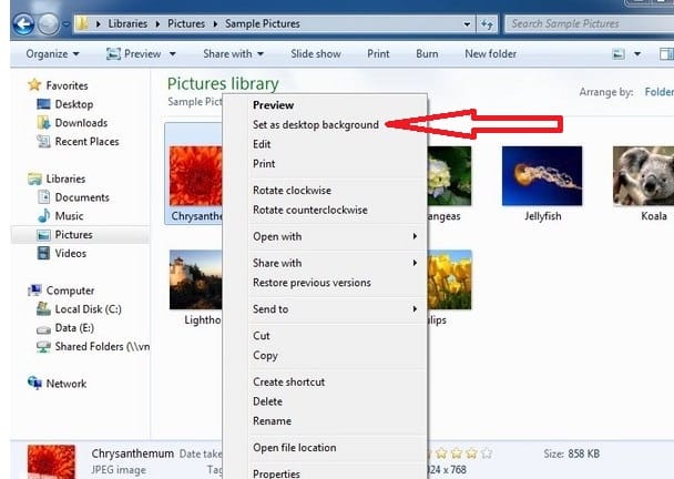 Cara Mengganti wallpaper laptop windows 7